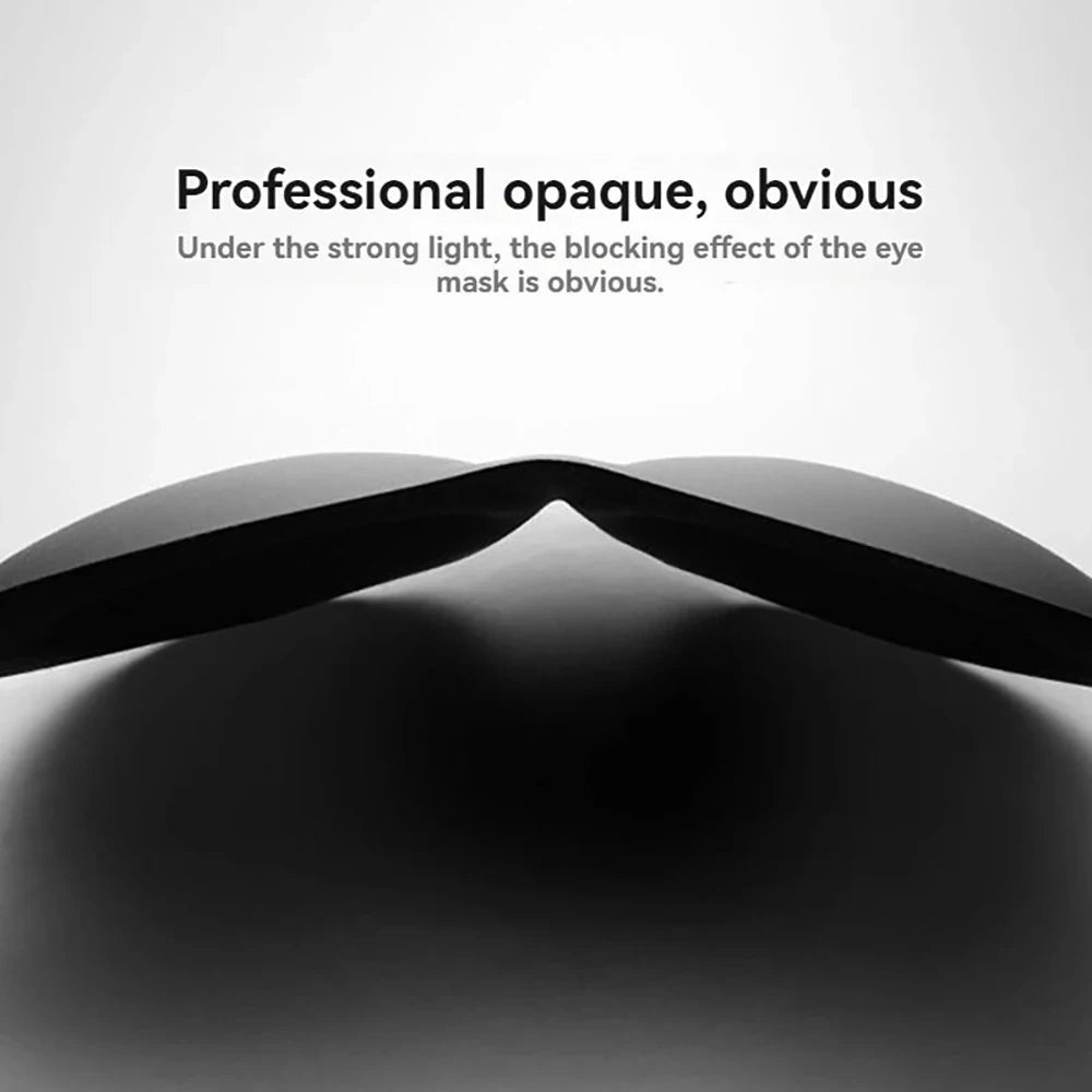 Hot 3D Non-Marking Three-Dimensional Eye Mask Without Nose Simple Solid Color Blackout Sleep Mask Students Lunch Break Eye Masks