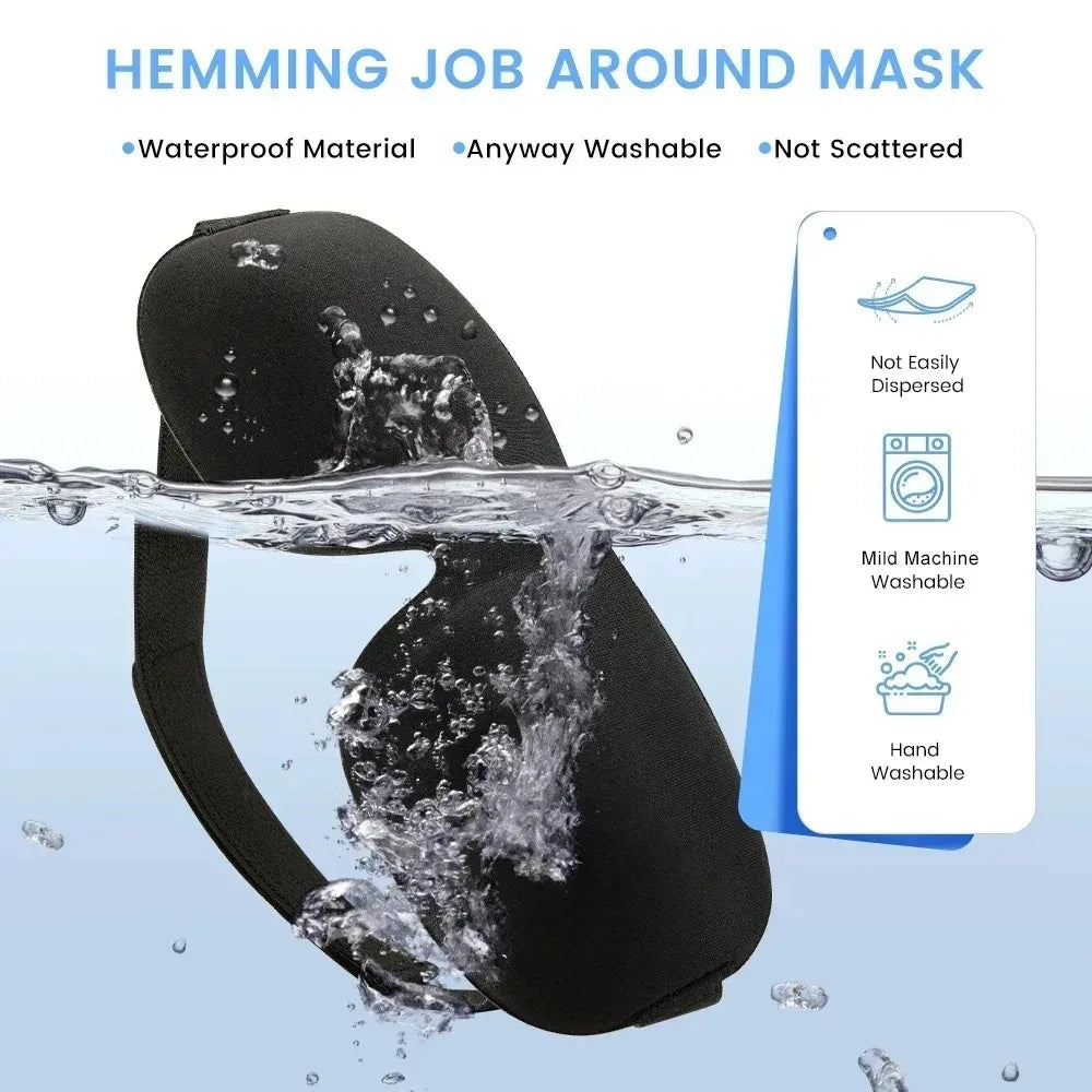 Hot 3D Non-Marking Three-Dimensional Eye Mask Without Nose Simple Solid Color Blackout Sleep Mask Students Lunch Break Eye Masks