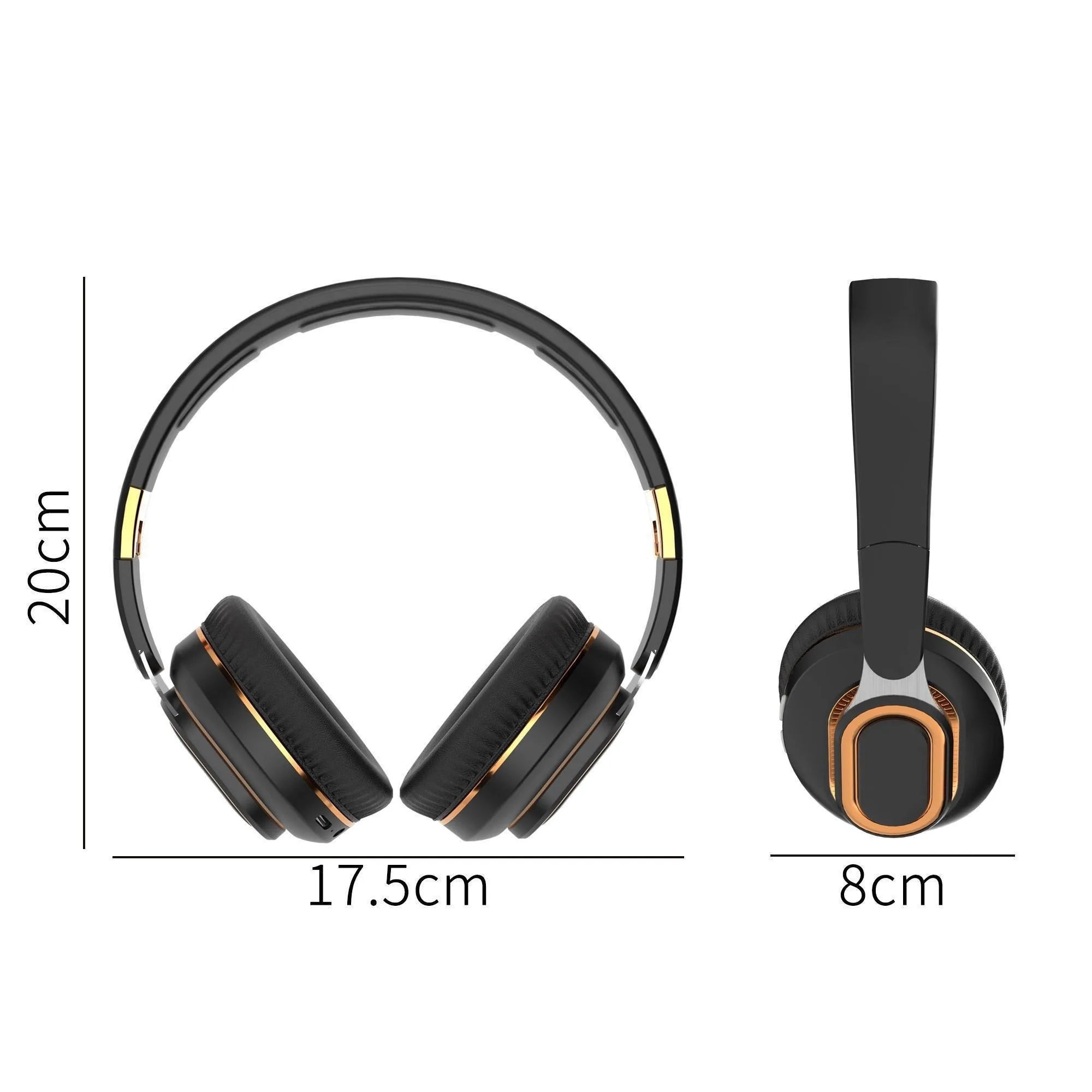 Wireless Bluetooth Gaming Headset with Microphone HiFi Stereo Sound for PC E-Sports Music Portable Headphones