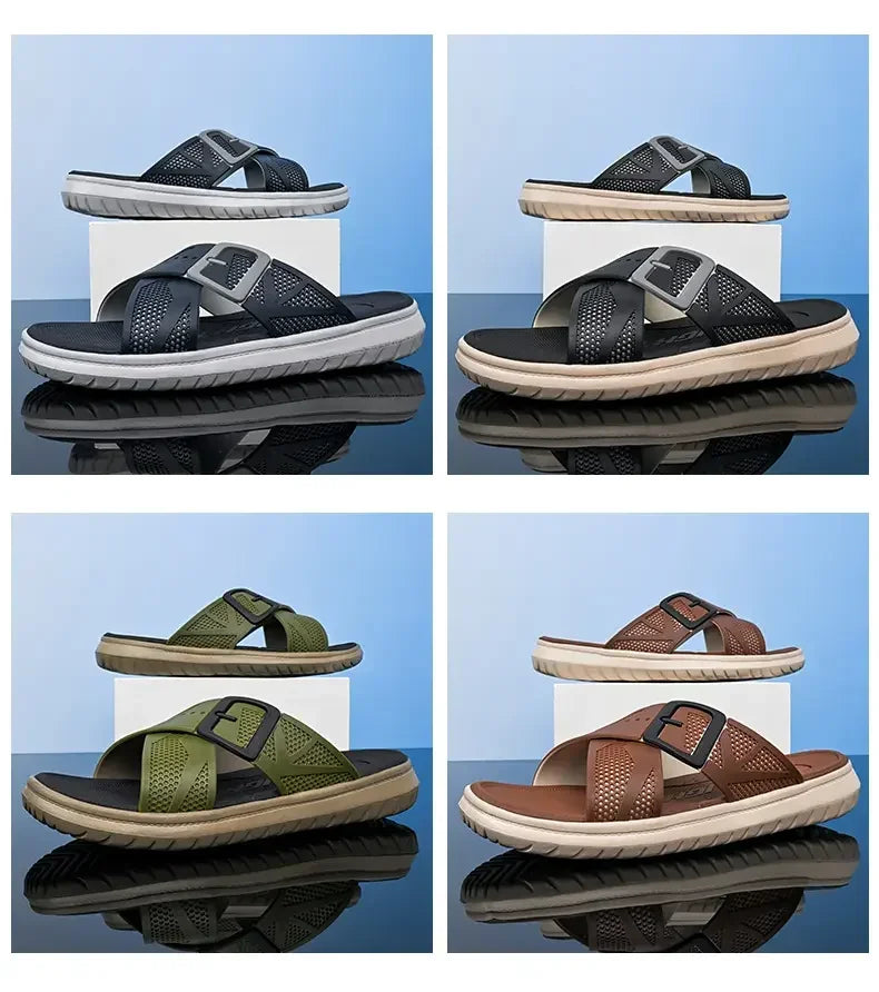 Summer Men's Sandals Fashionable Casual Beach Holiday Slippers Men's Lightweight Shoes New Outdoor Comfortable Casual Sandals