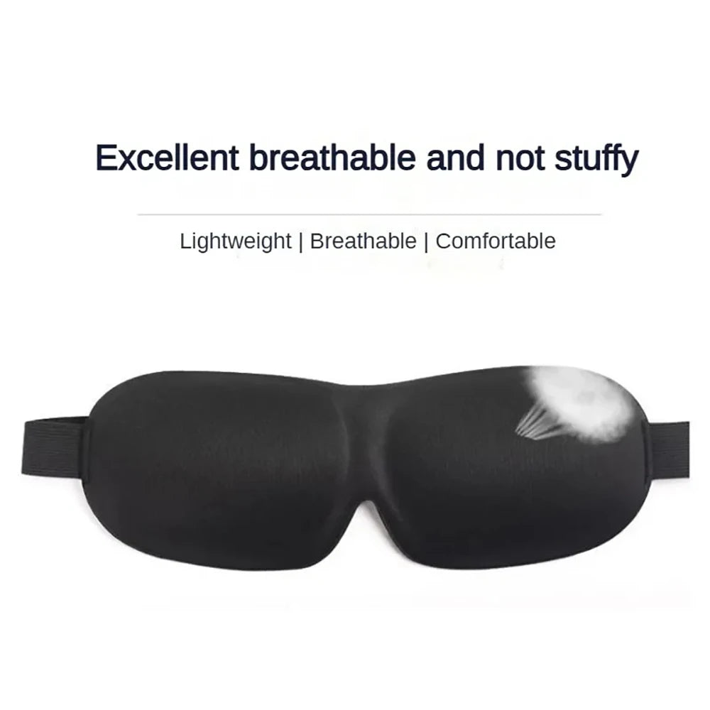 Hot 3D Non-Marking Three-Dimensional Eye Mask Without Nose Simple Solid Color Blackout Sleep Mask Students Lunch Break Eye Masks